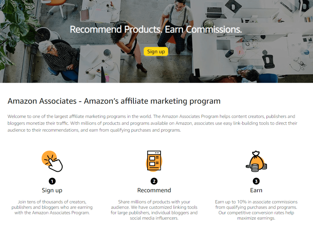 Amazon’s affiliate marketing&nbsp;program